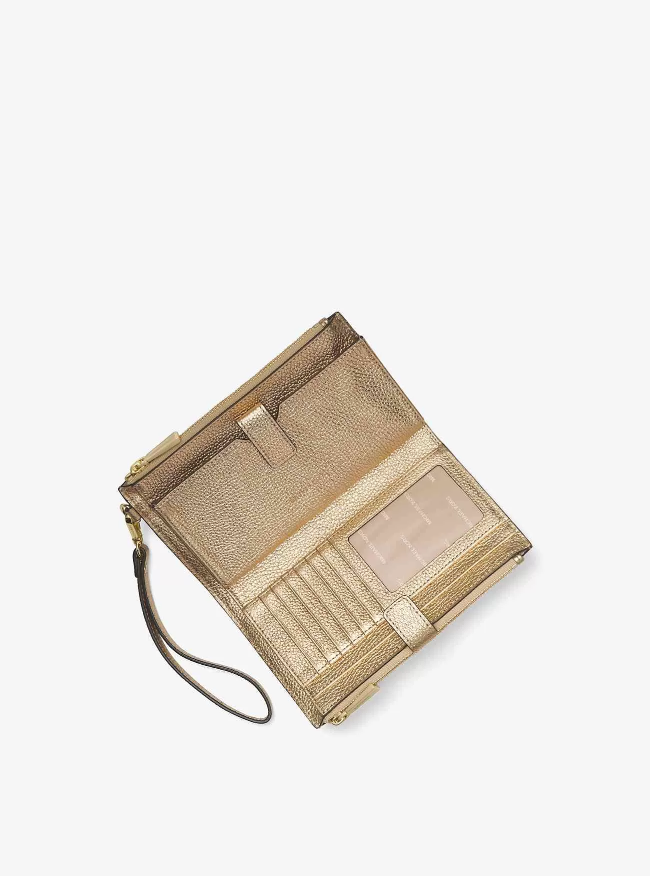 Adele Smartphone-Armband aus genarbtem Metallic-Leder Adele Smartphone-Armband aus genarbtem Metallic-Leder