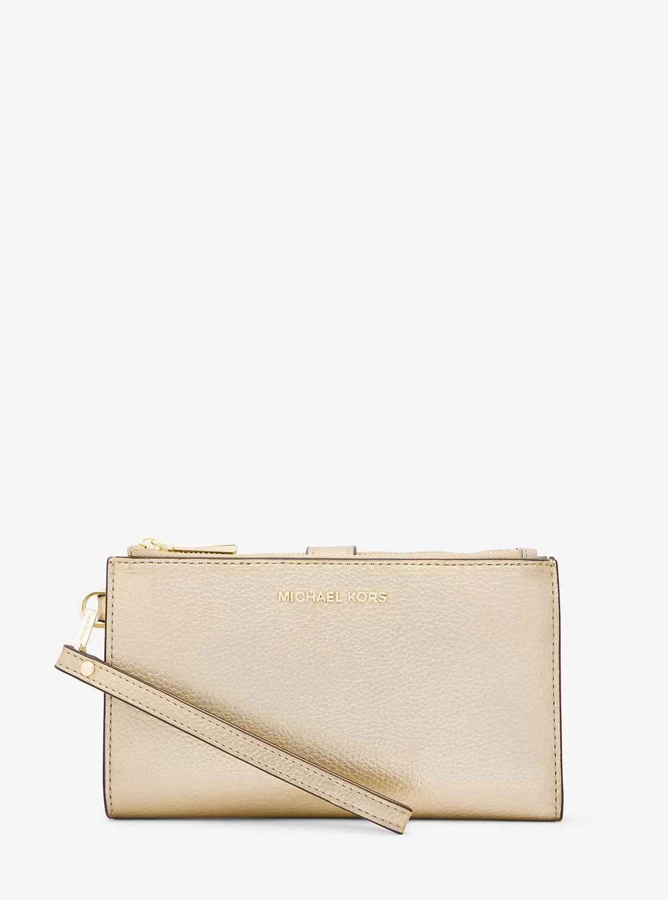 Adele Smartphone-Geldbörse aus Metallic-Leder Adele Smartphone-Geldbörse aus Metallic-Leder