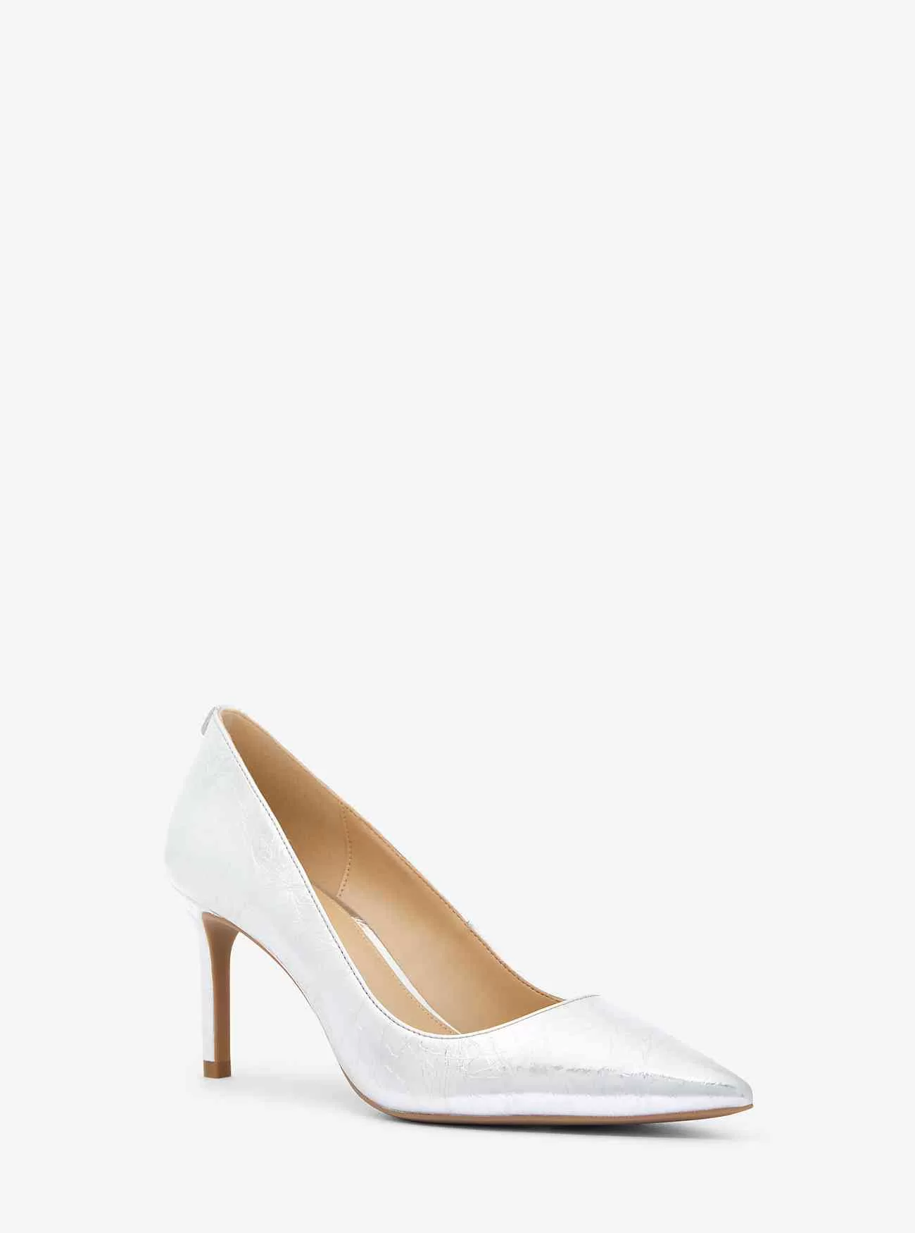 Alina Flex-Pumps aus knisterndem Metallic-Leder