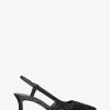 Alora handgewebte Slingback-Pumps aus Leder