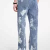 Arden Splattered Denim Relaxed-Fit-Jeans