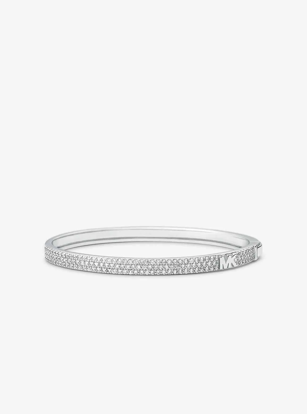 Armreif mit Pavé-Logo aus Sterlingsilber mit Edelmetallbeschichtung