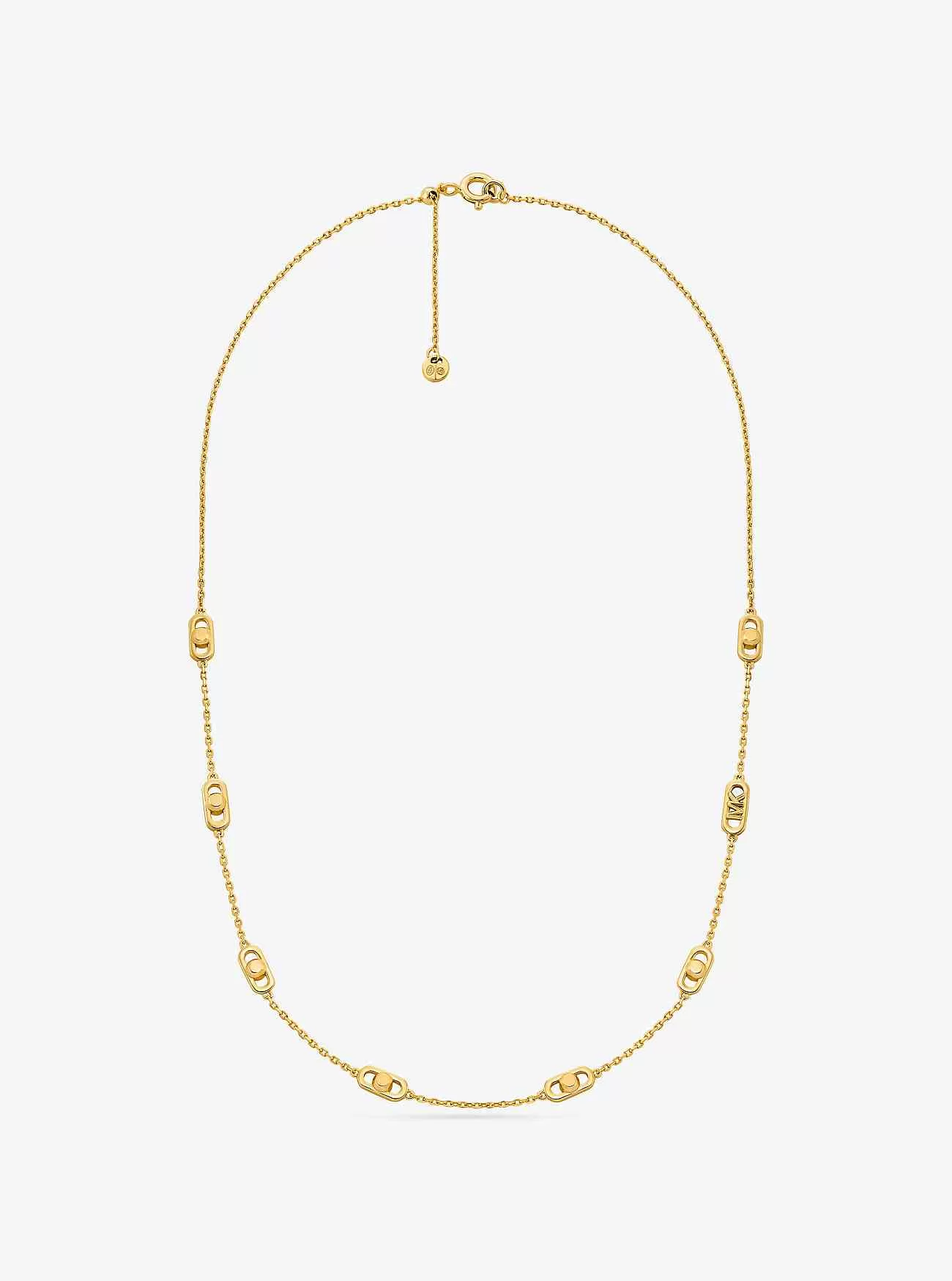 Astor Link Kleine Halskette aus Sterlingsilber mit Edelmetallbeschichtung