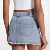 Ausgefranster Denim-Minirock