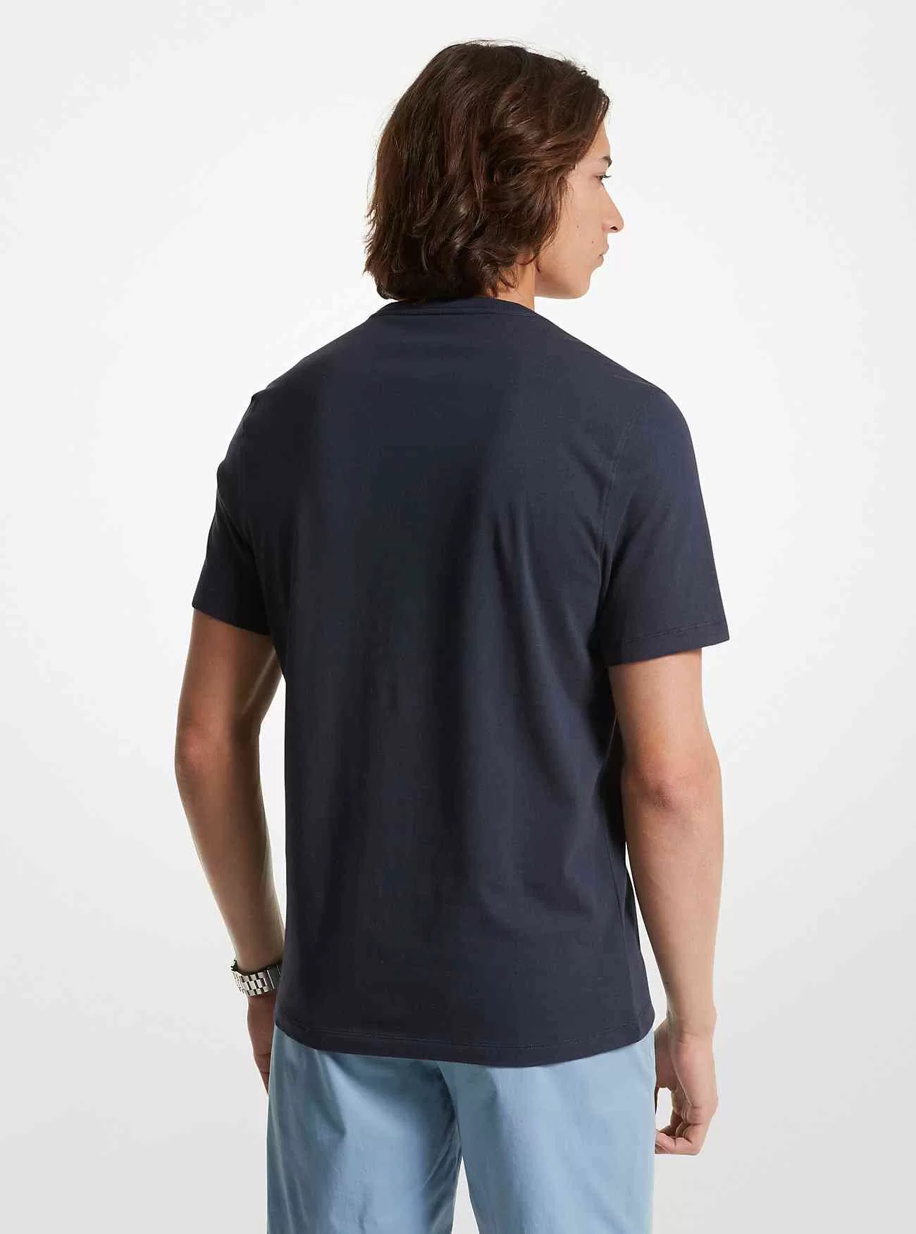 Baumwoll-T-Shirt mit grafischem Logo