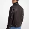 Bikerjacke aus Leder mit Krokodilprägung Bikerjacke aus Leder mit Krokodilprägung