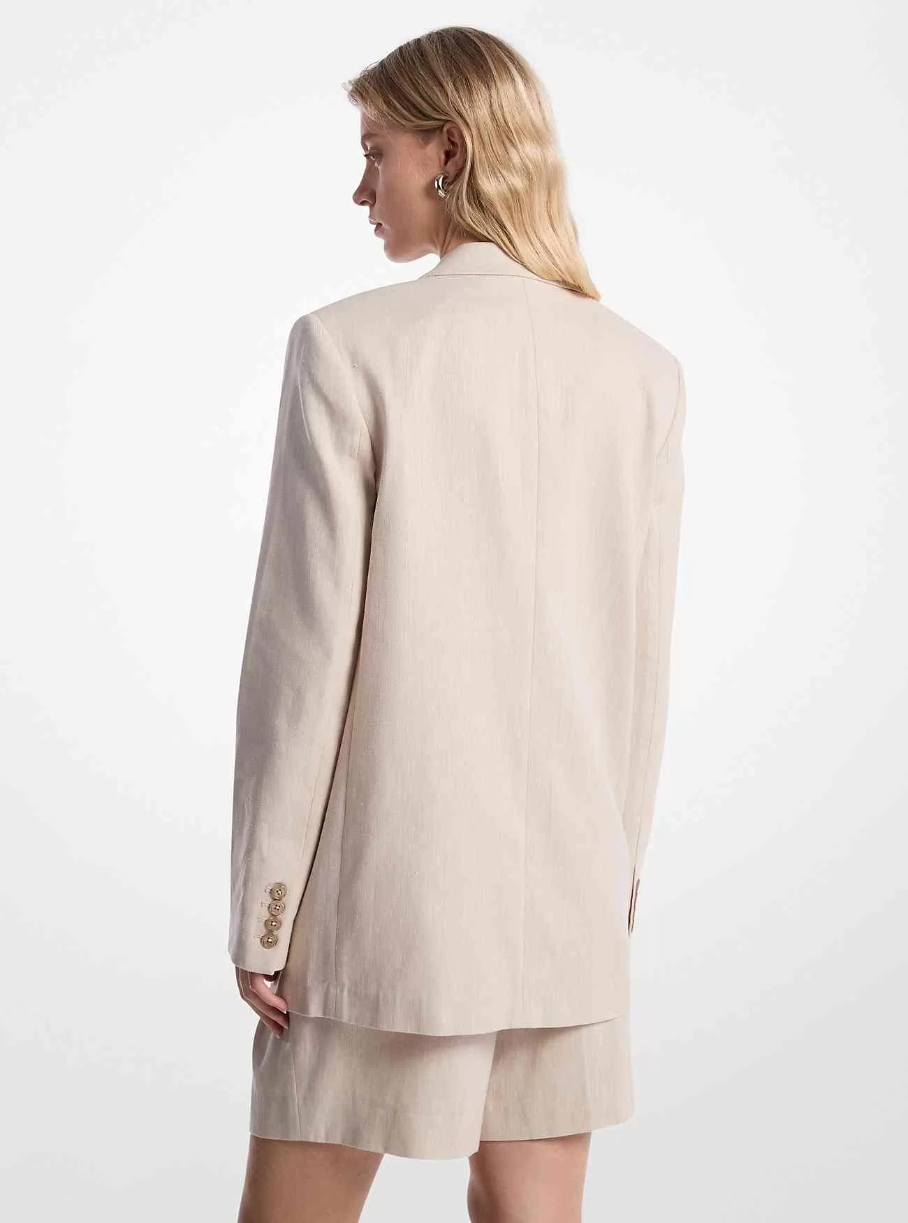 Blazer aus Leinen und Baumwolltwill