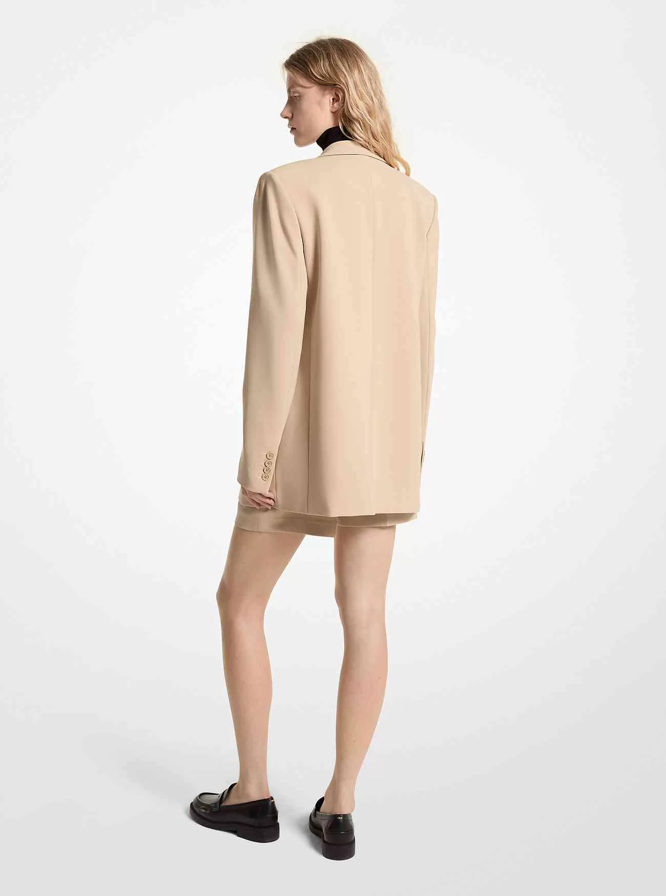 Boyfriend-Blazer aus Krepp