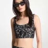 Bralette-Oberteil aus Palmenspitze