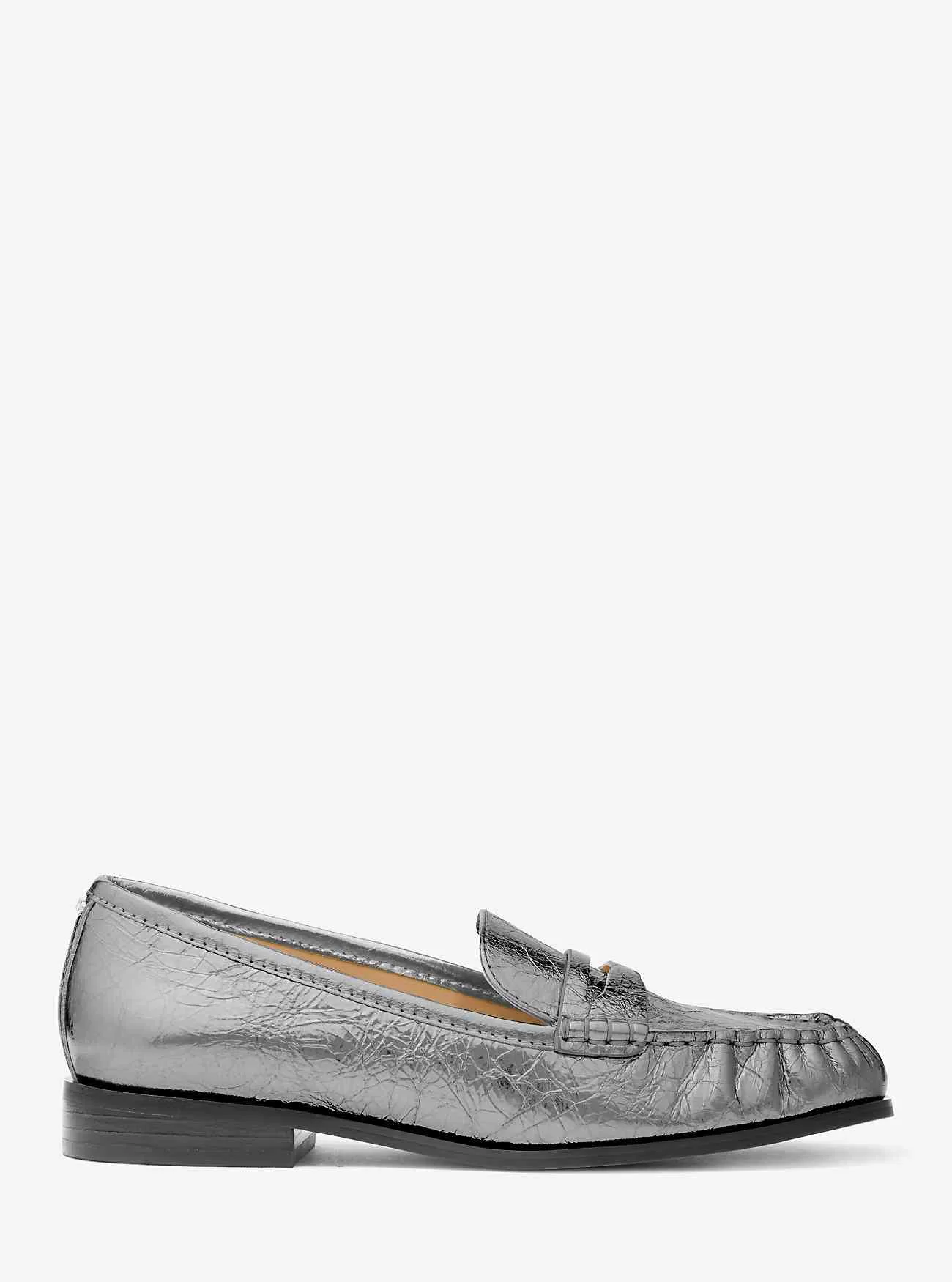 Carlson Loafer aus knisterndem Metallic-Leder