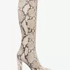 Carly Python geprägter Lederstiefel Carly Python geprägter Lederstiefel
