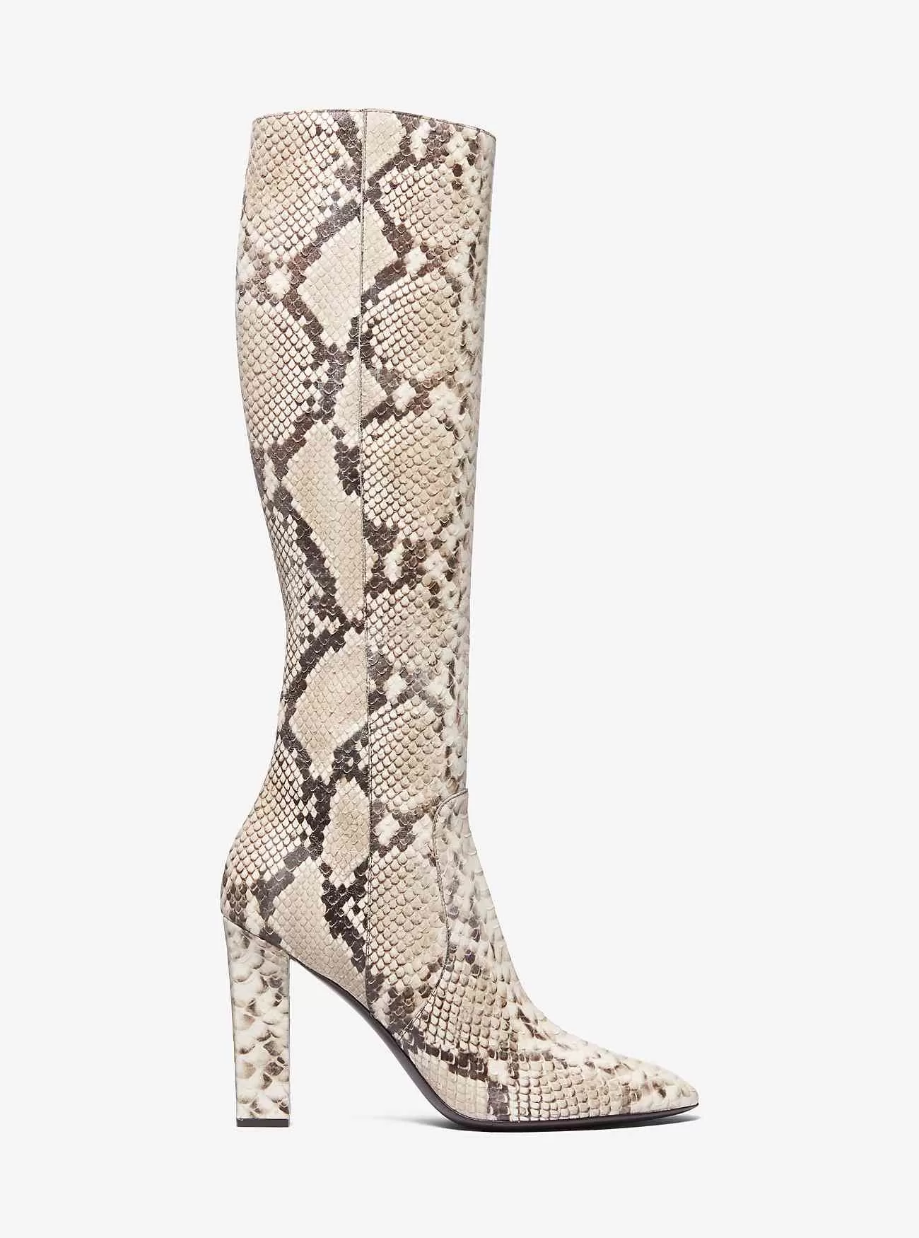 Carly Python geprägter Lederstiefel