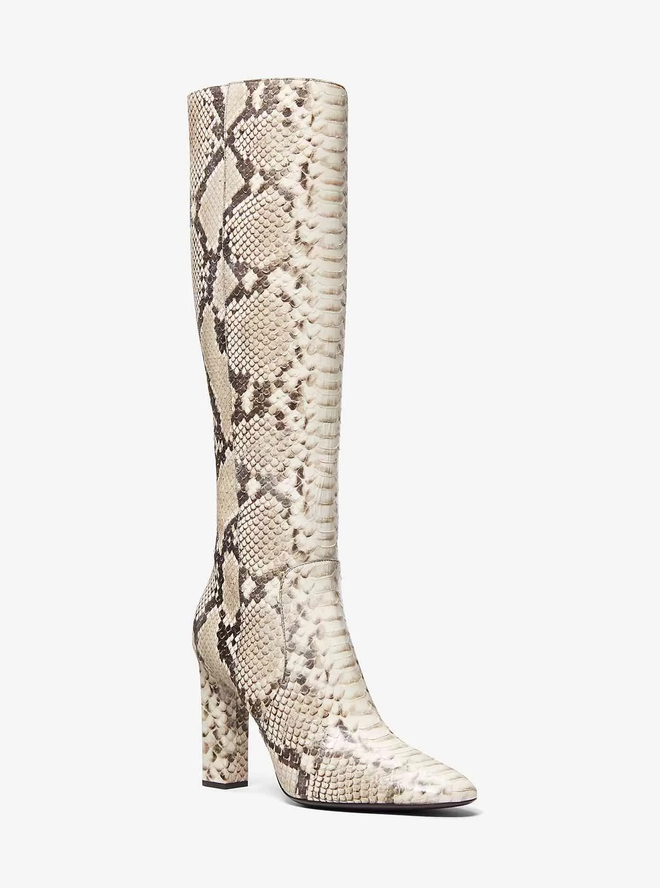 Carly Python geprägter Lederstiefel
