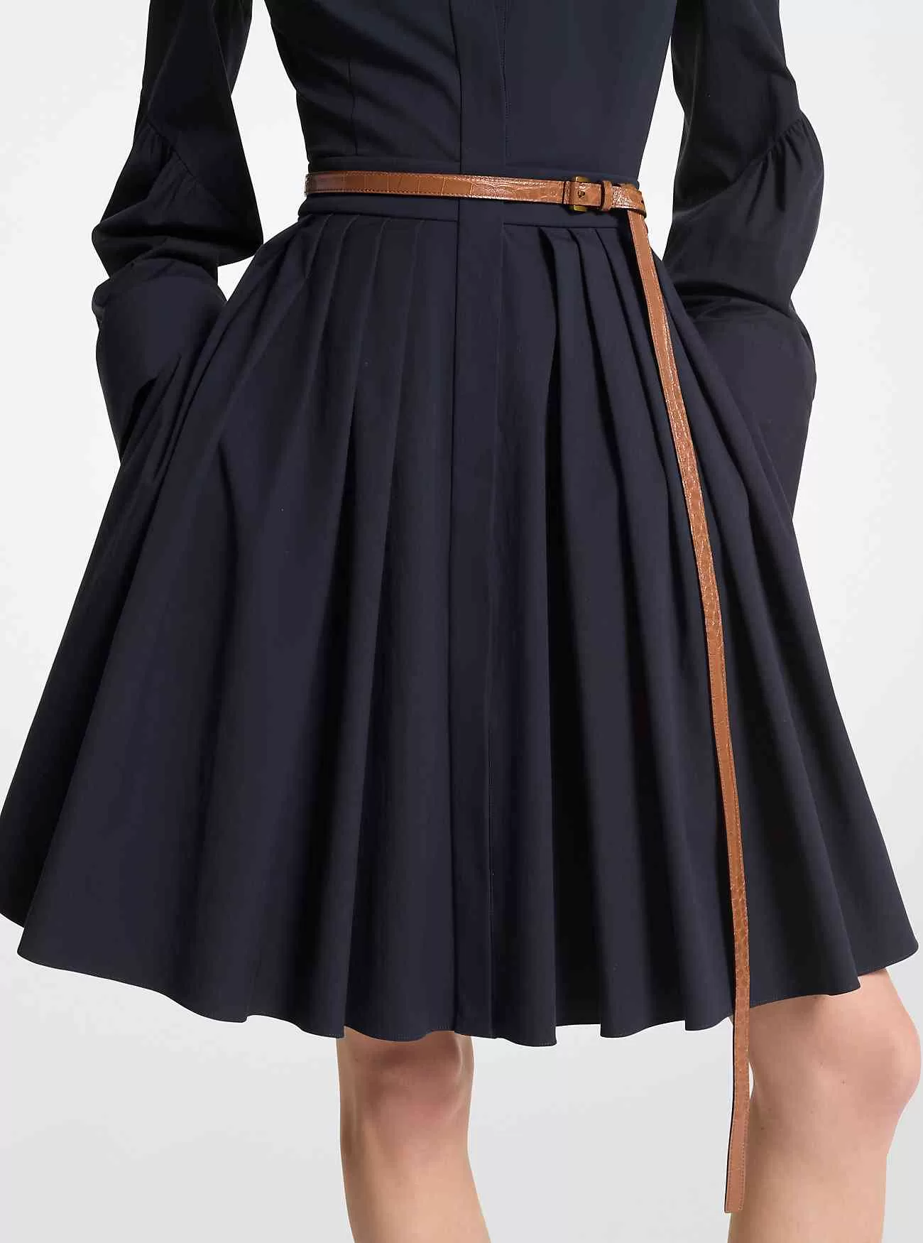 Carolyn Ledergürtel mit Krokodilprägung