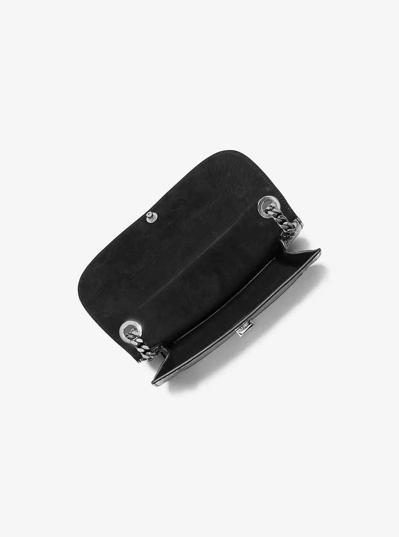 Christie Umschlagtasche aus Leder mit Krokodilprägung