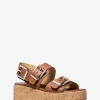 Colby Flatform-Sandale aus Leder