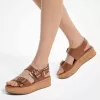 Colby Flatform-Sandale aus Leder