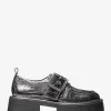 Colby Loafer aus knisterndem Metallic-Leder