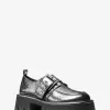 Colby Loafer aus knisterndem Metallic-Leder