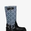Crosby Empire Diamond Jacquard Denim Motorradstiefel