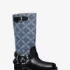 Crosby Empire Diamond Jacquard Denim Motorradstiefel