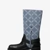 Crosby Empire Diamond Jacquard Denim Motorradstiefel