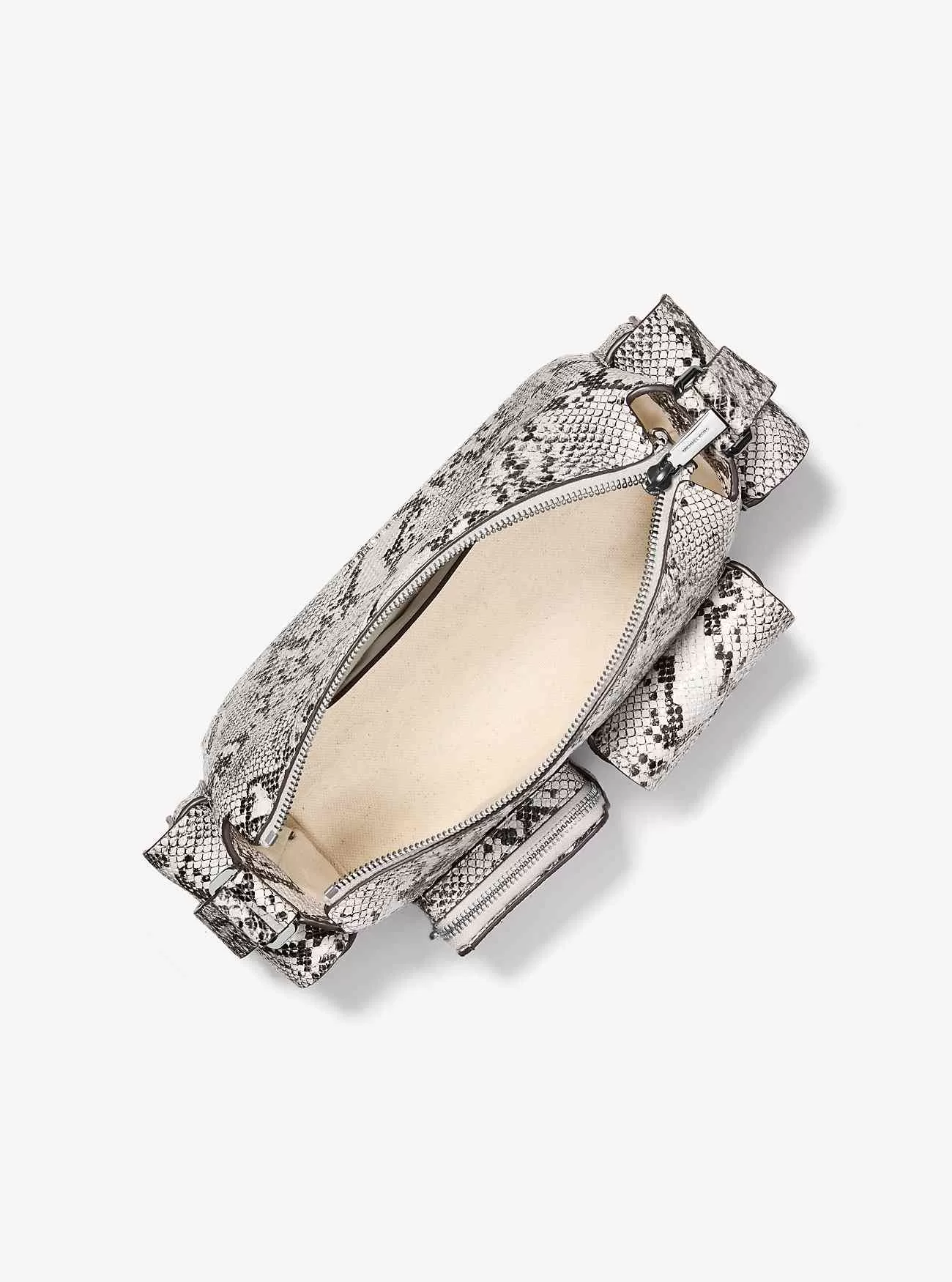 Dakota Mittelgroße Umhängetasche aus Leder mit Schlangenprägung