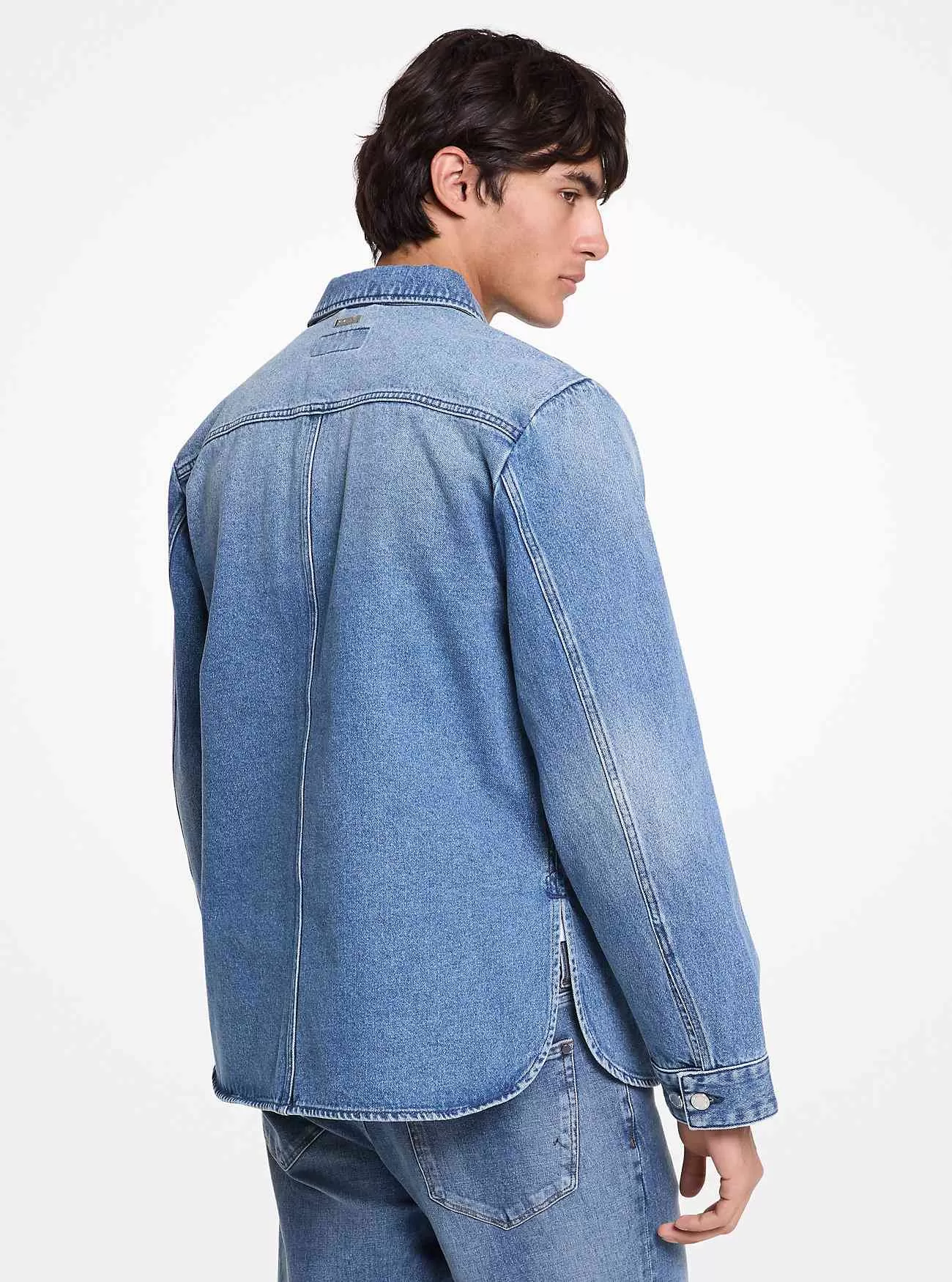 Denim-Hemdjacke