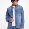 Denim-Hemdjacke