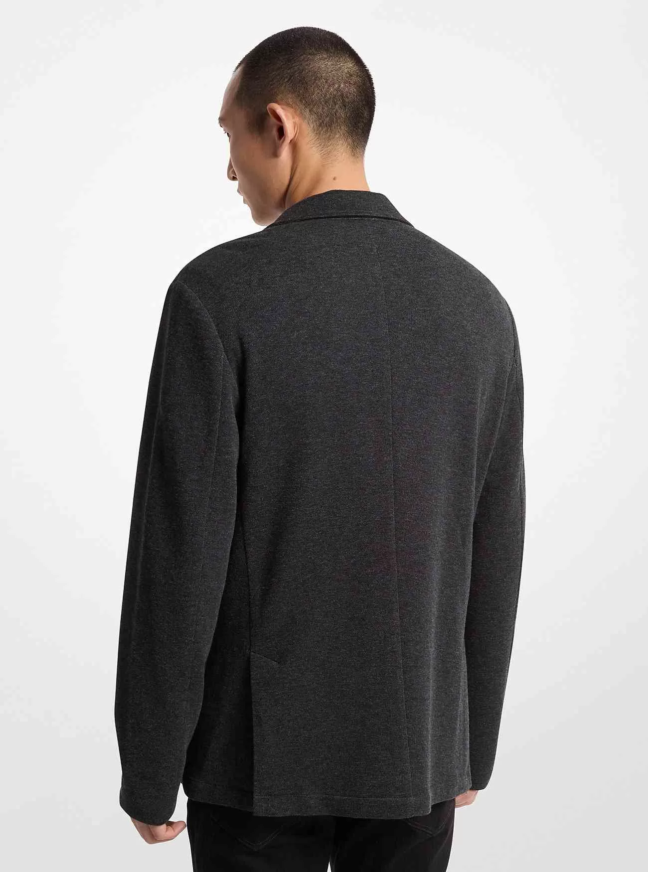 Double-Face-Blazer aus Baumwollmischung