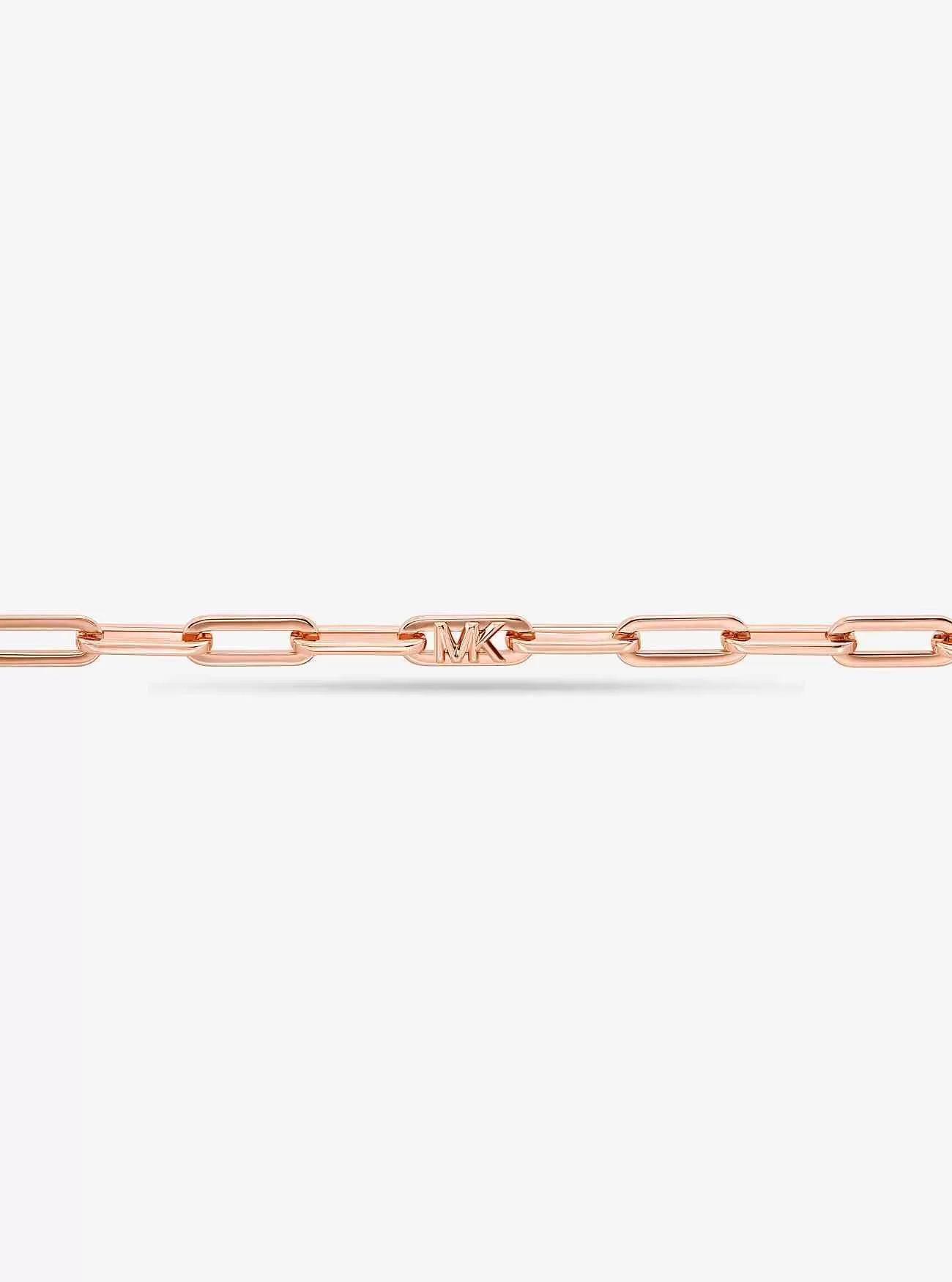 Edelmetallbeschichtetes Kettengliederarmband aus Sterlingsilber