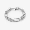 Edelmetallbeschichtetes Messing-Kettengliederarmband