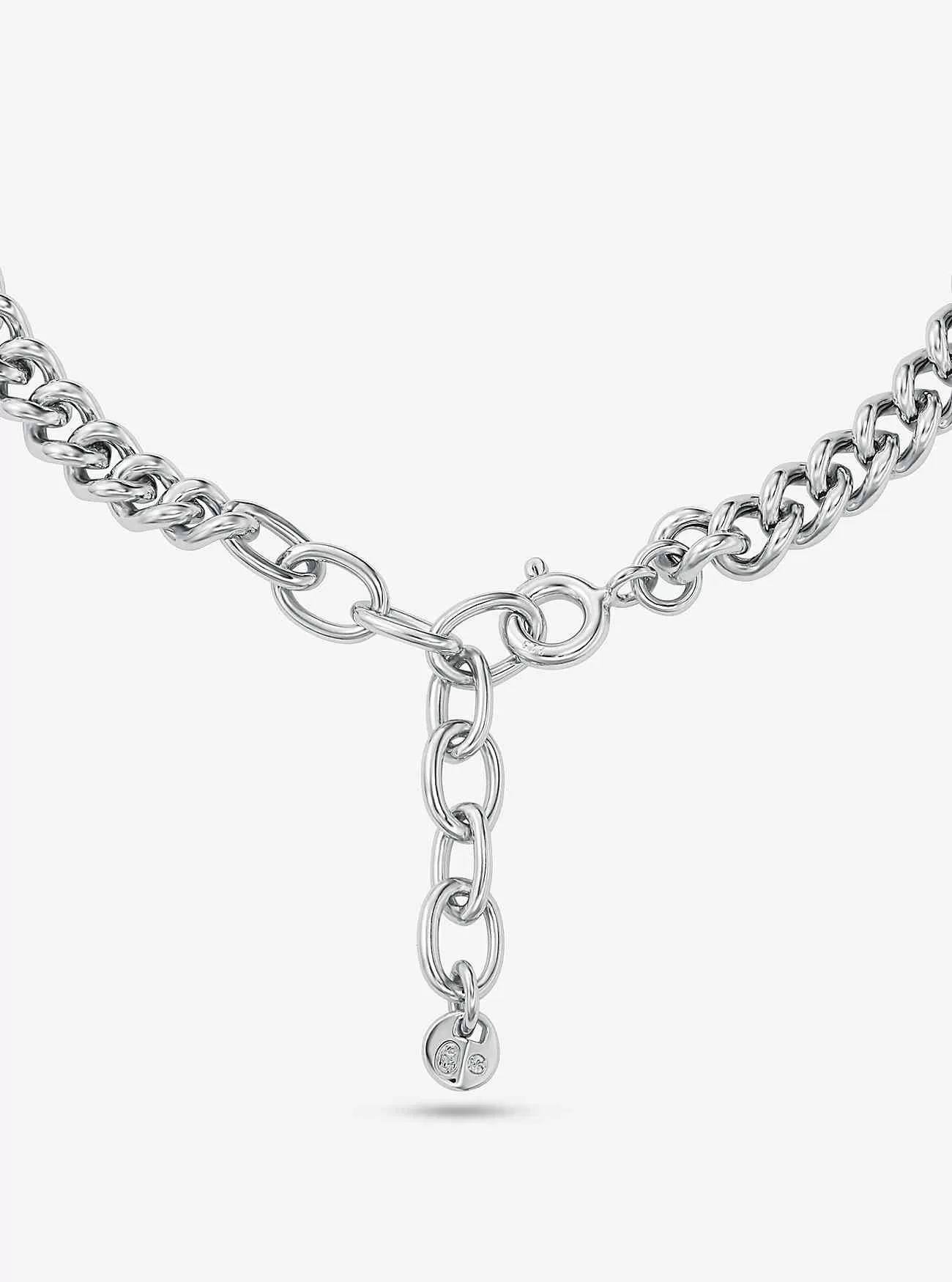 Edelmetallplattiertes Sterlingsilber-Logo-Panzergliederarmband