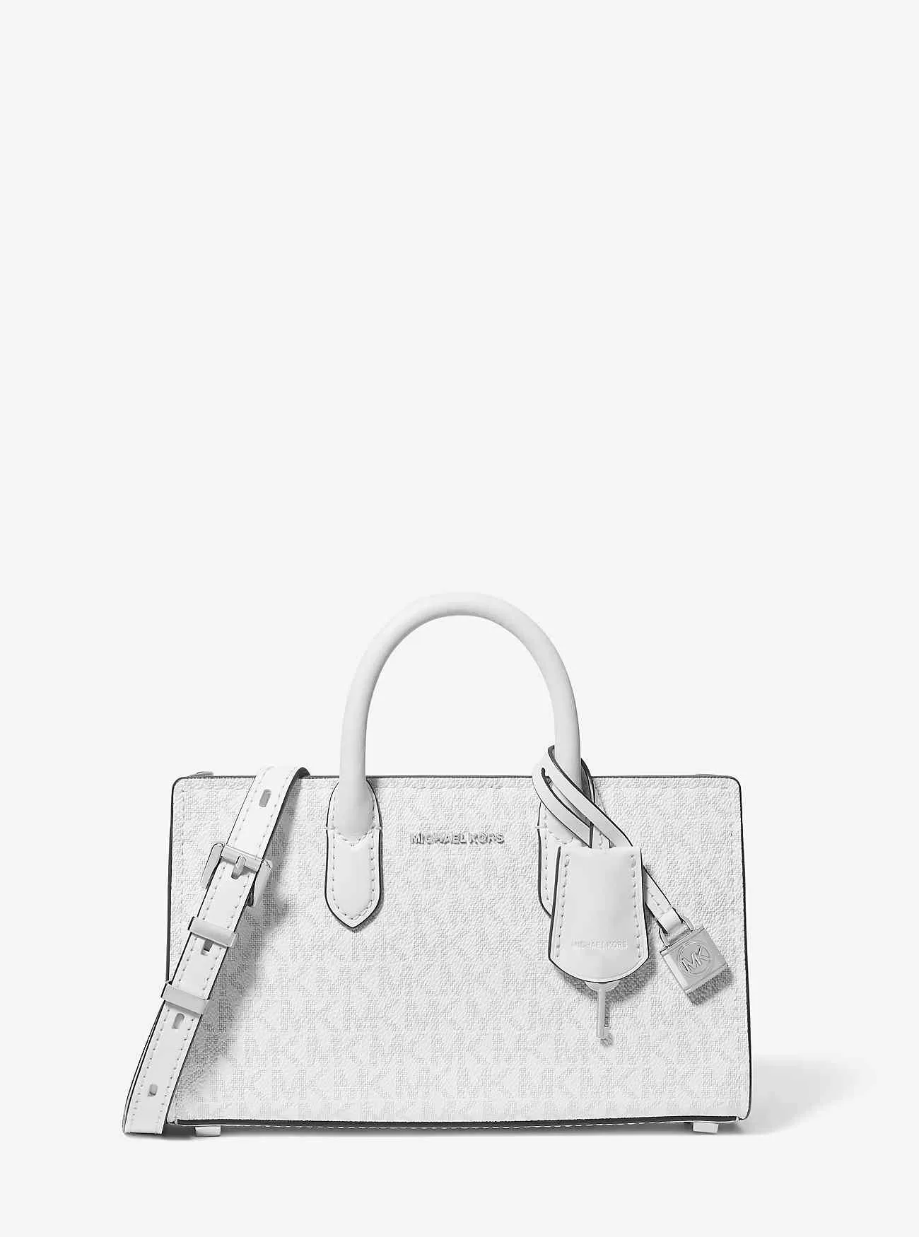 Extrakleine Scarlett-Umhängetasche mit charakteristischem Logo