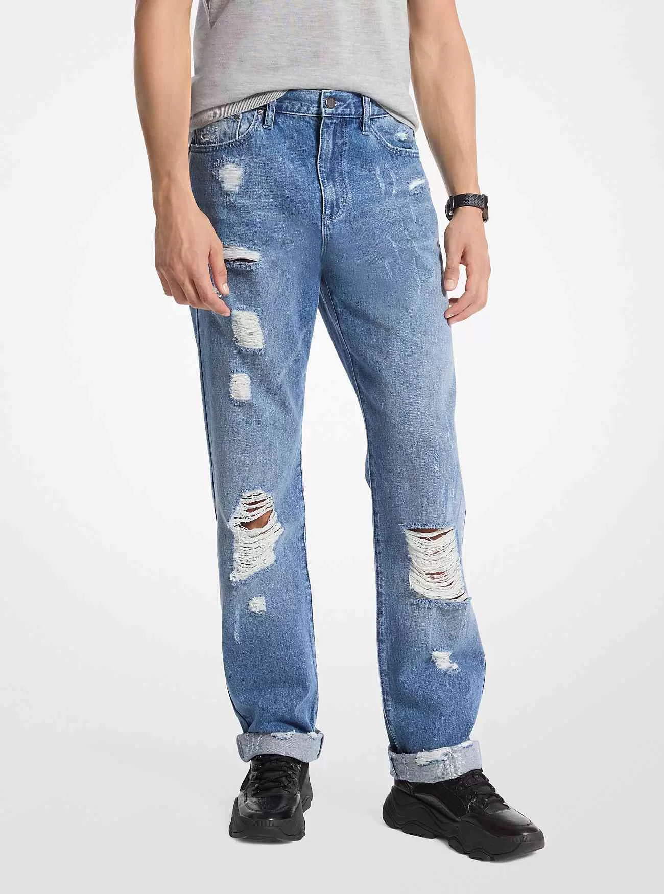 Finn Distressed Denim-Jeans
