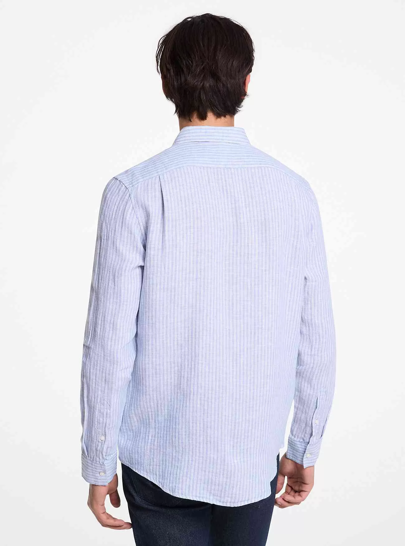 Gestreiftes Leinenhemd