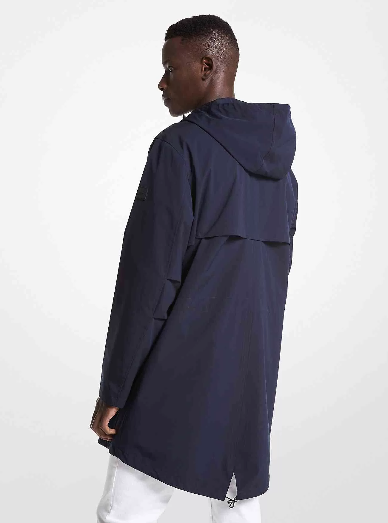 Gewebter Parka mit Kapuze