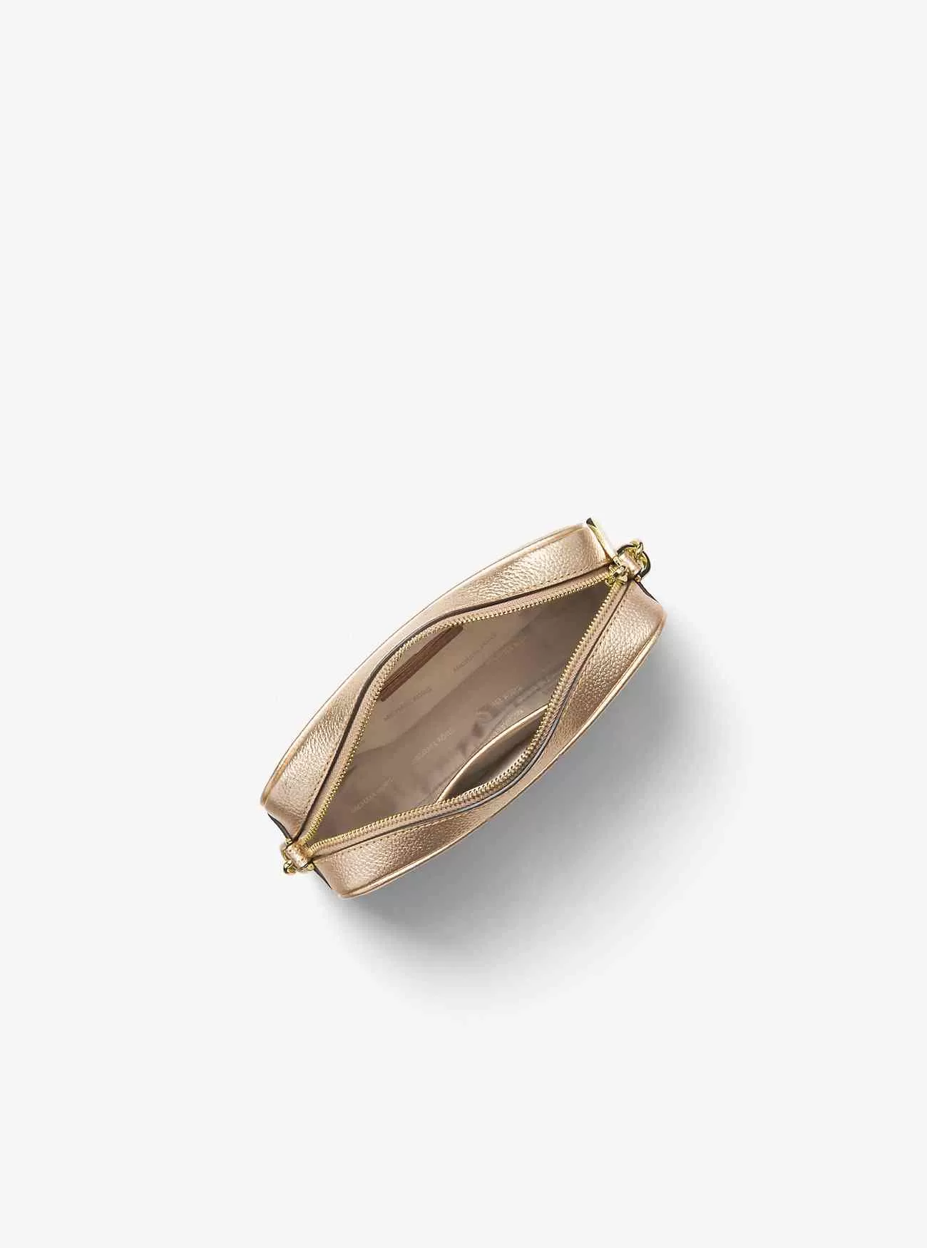 Ginny Umhängetasche aus Metallic-Leder