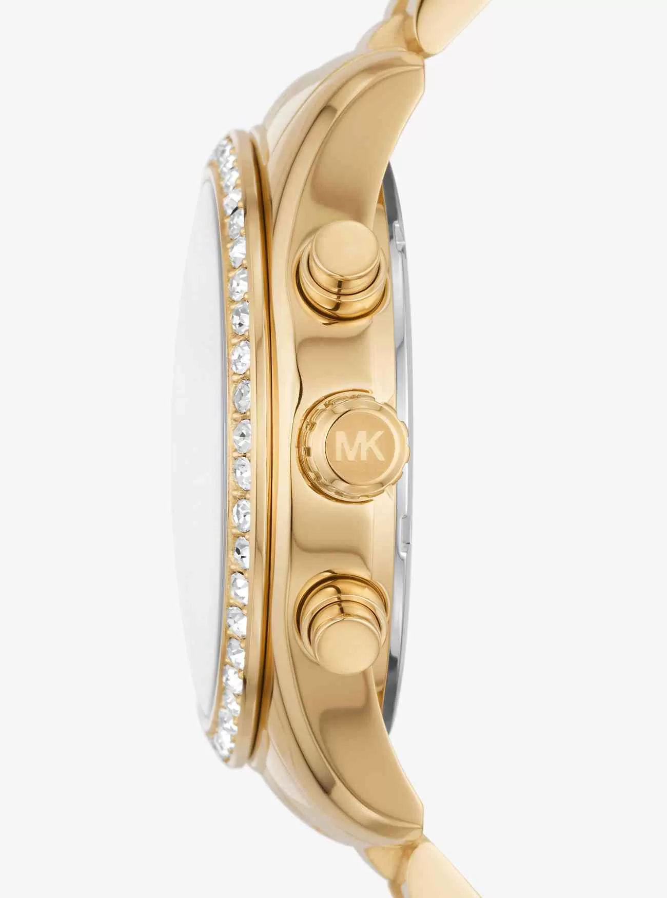 Goldfarbene Lexington Pavé-Armbanduhr