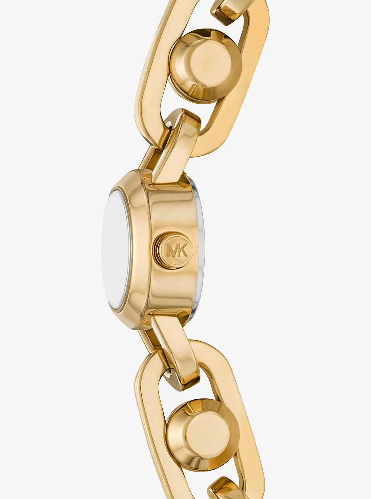 Goldfarbene Mini-Armbanduhr „Astor Link“.