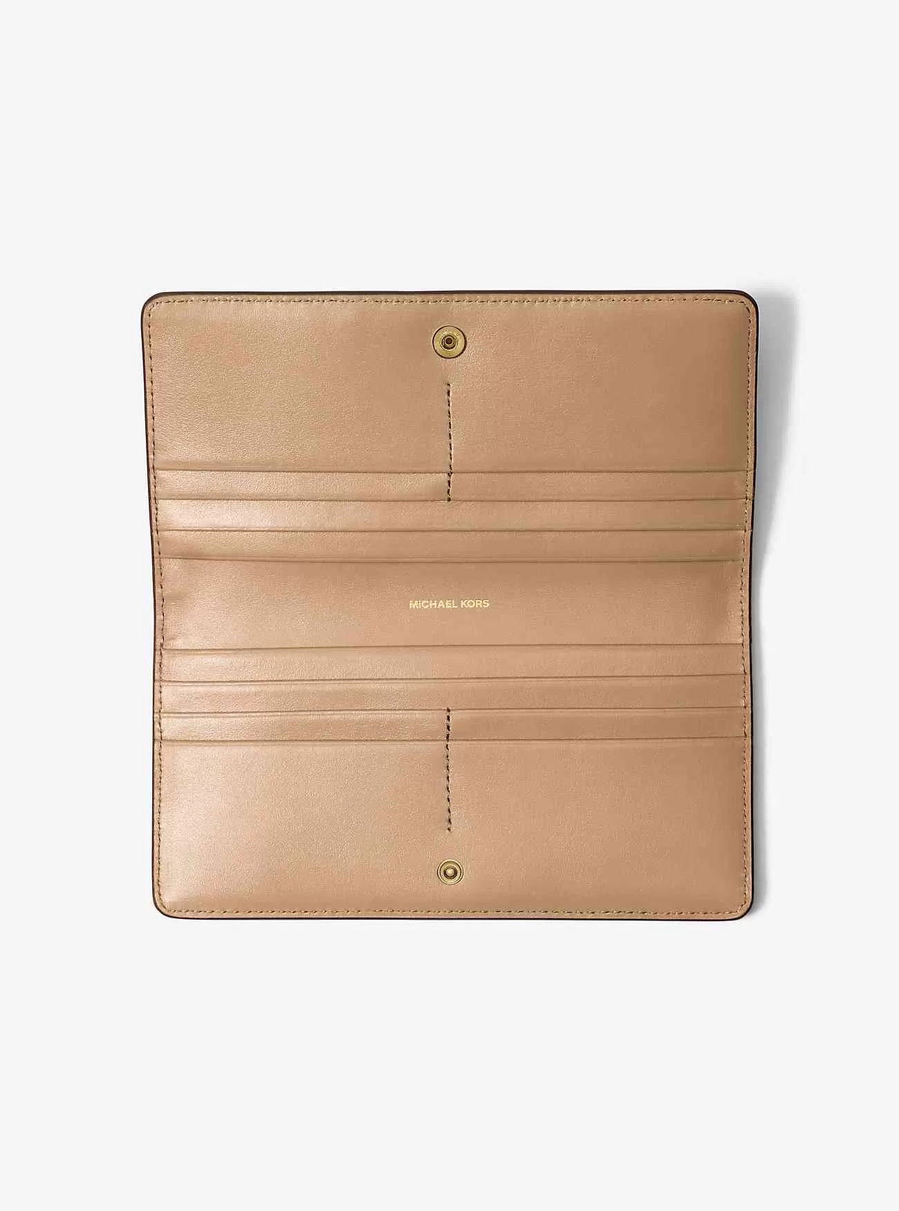 Große Bryant-Geldbörse aus gekrispeltem Leder mit Druckknopfverschluss