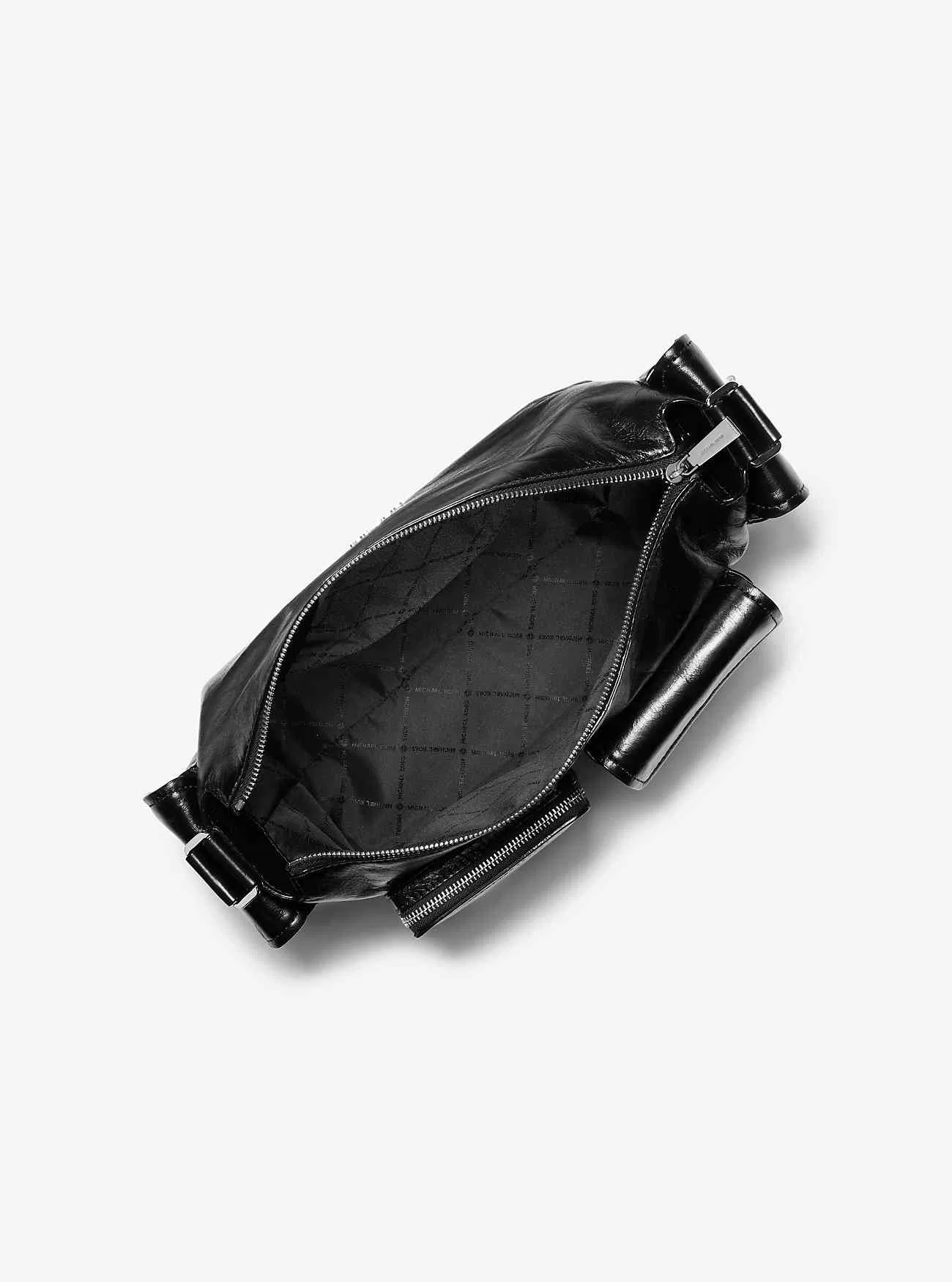 Große Dakota-Schultertasche aus geknittertem Leder Große Dakota-Schultertasche aus geknittertem Leder