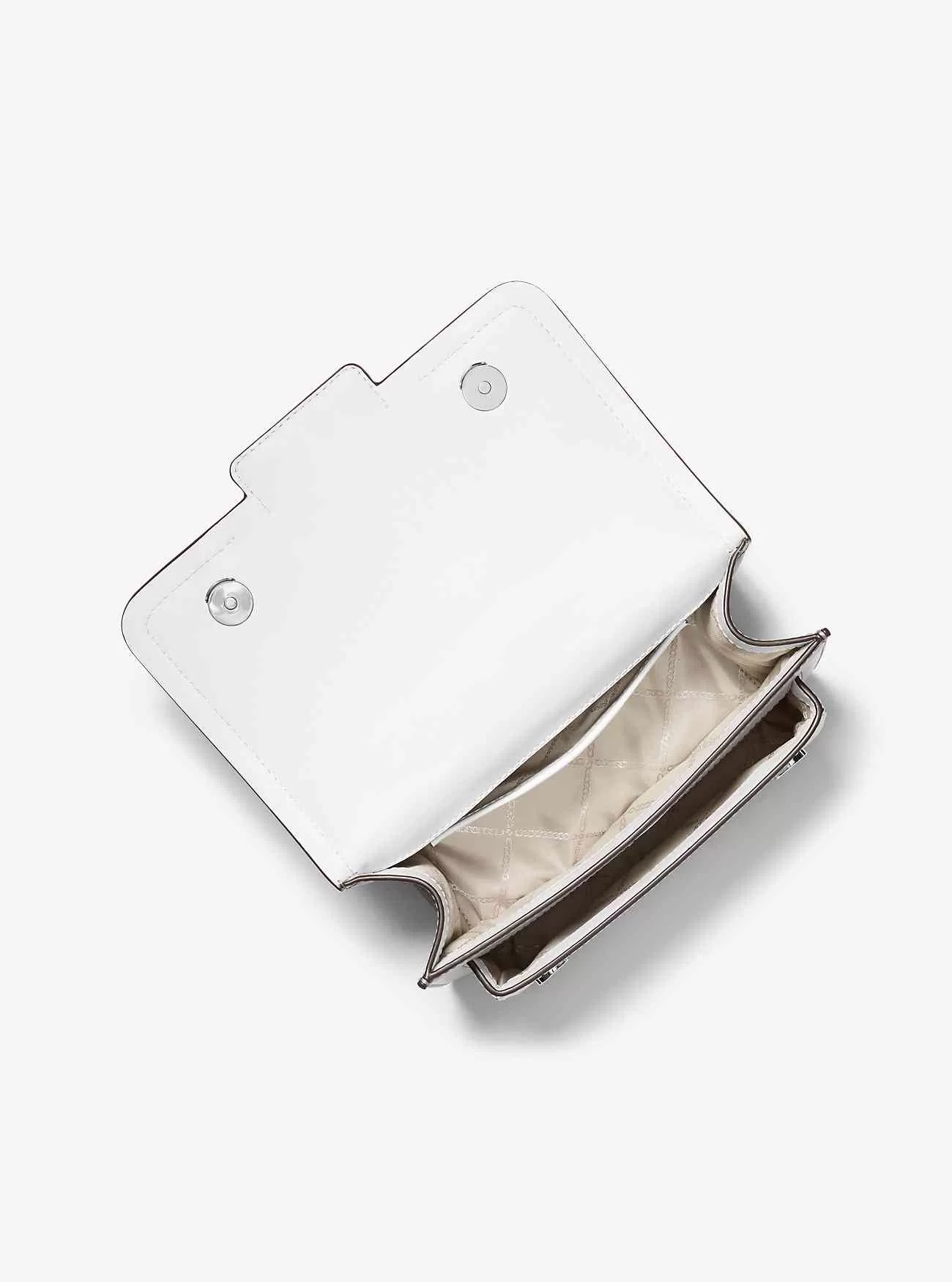 Große Heather-Umhängetasche aus Leder in Colour-Block-Optik