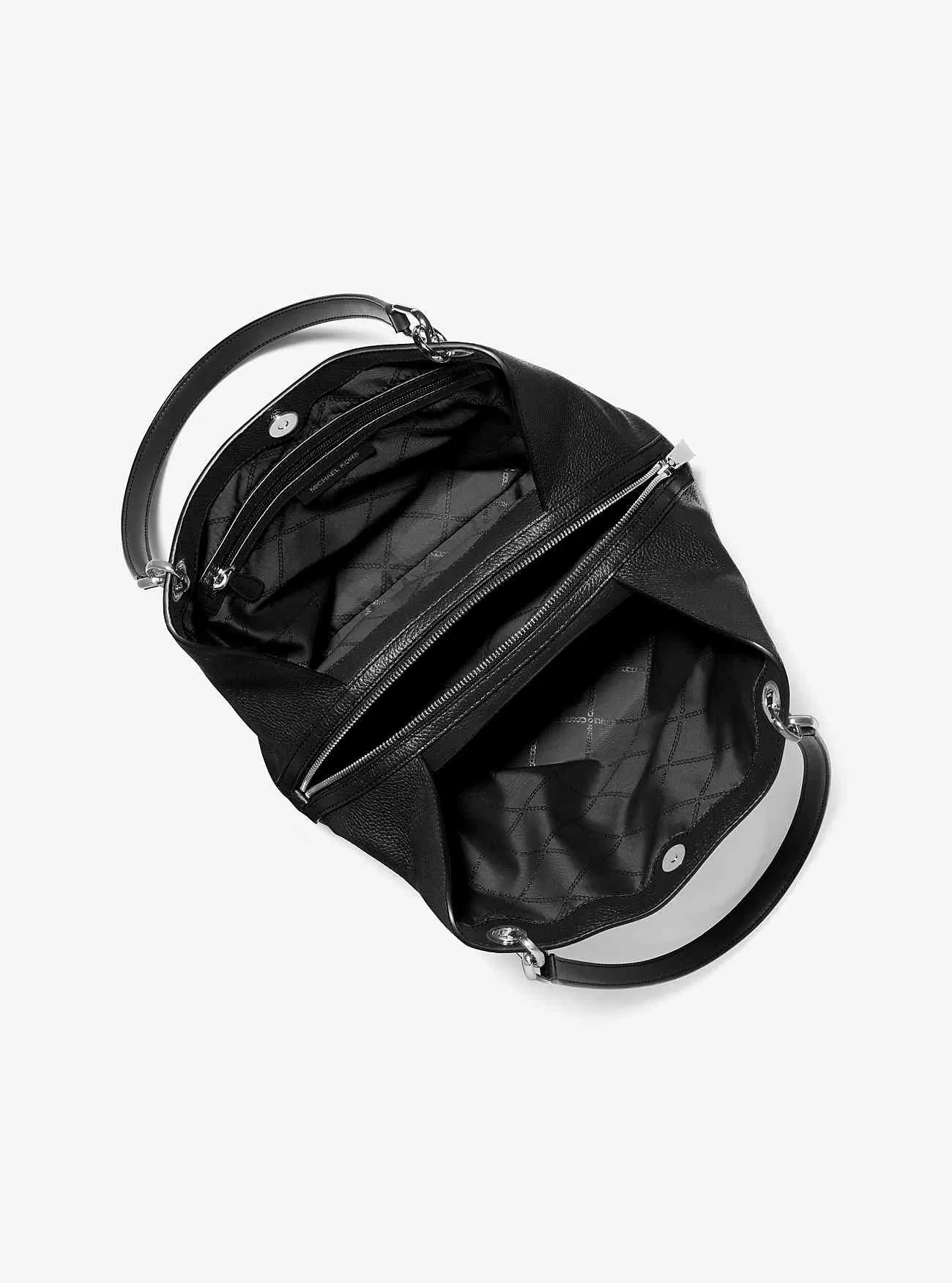 Große Kensington-Einkaufstasche aus genarbtem Leder