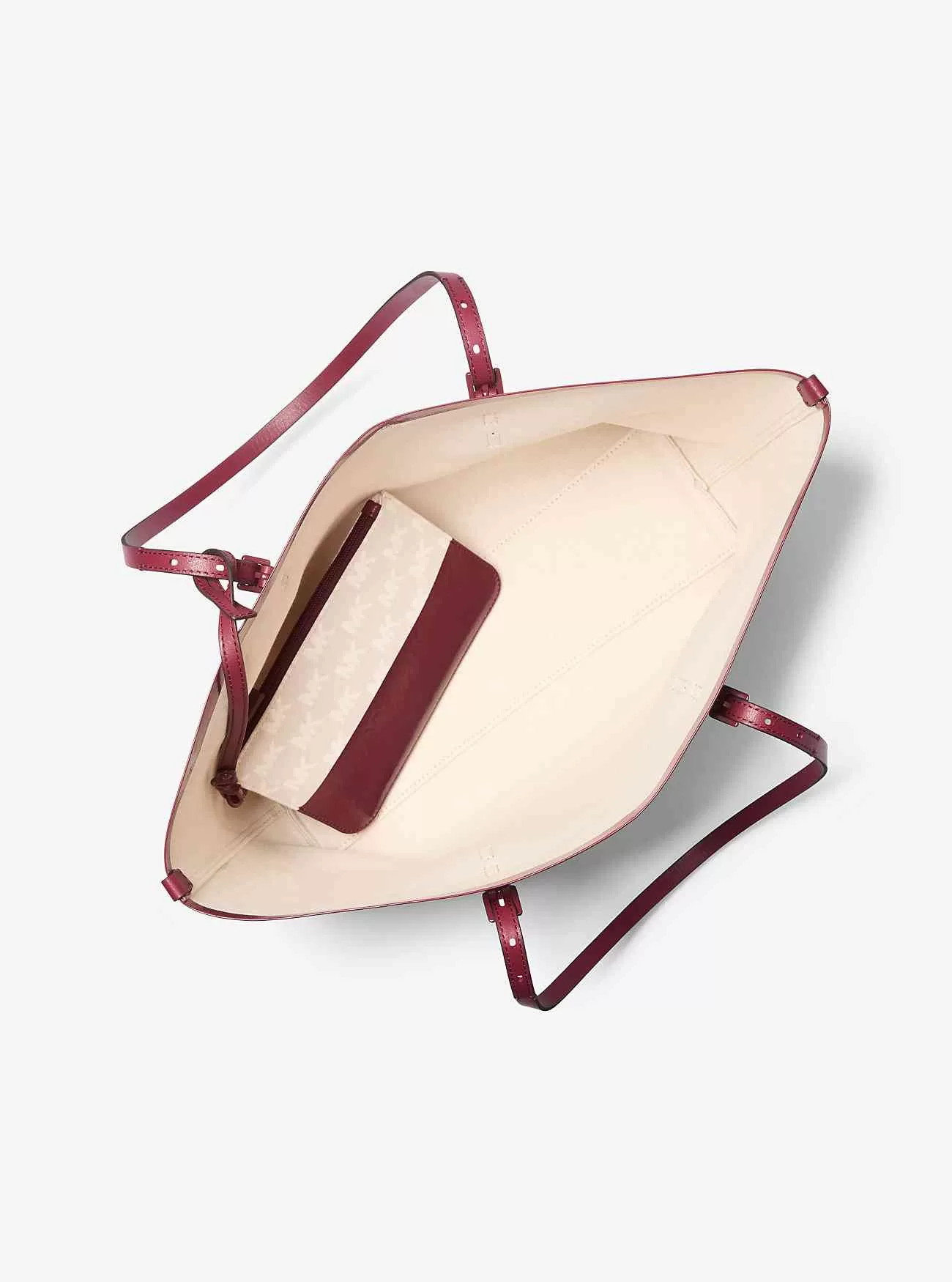 Große Quinn-Tragetasche aus Jacquard mit Logo und Beutel