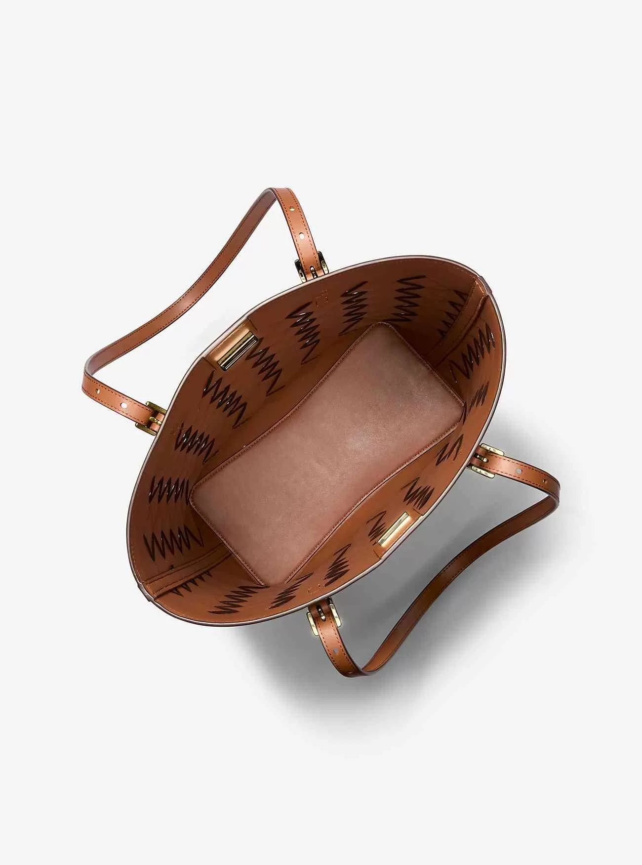 Große Tragetasche „Quinn“ aus gewebtem Leder