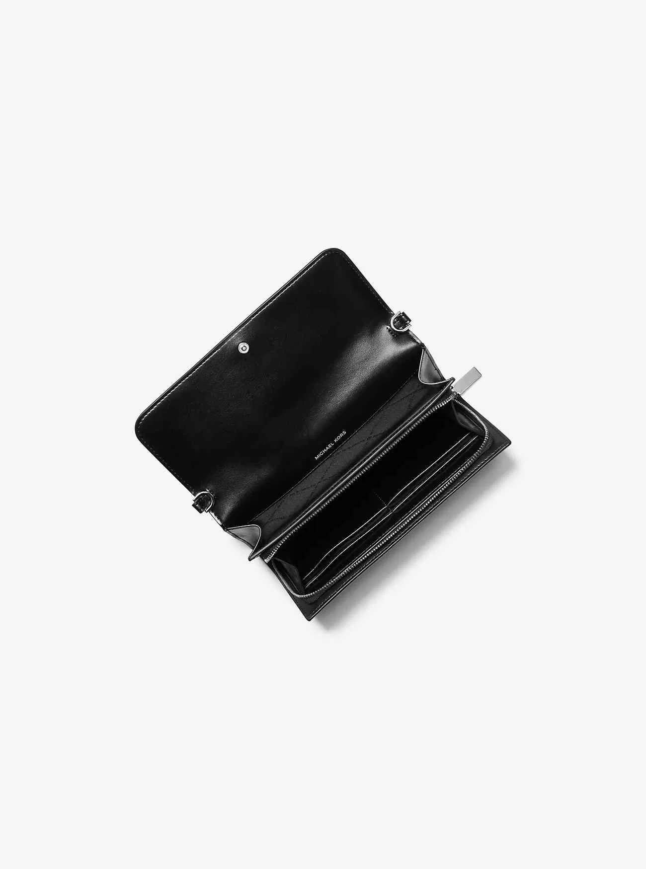 Große umwandelbare 2-in-1-Umhängetasche aus Saffiano-Leder von Jet Set