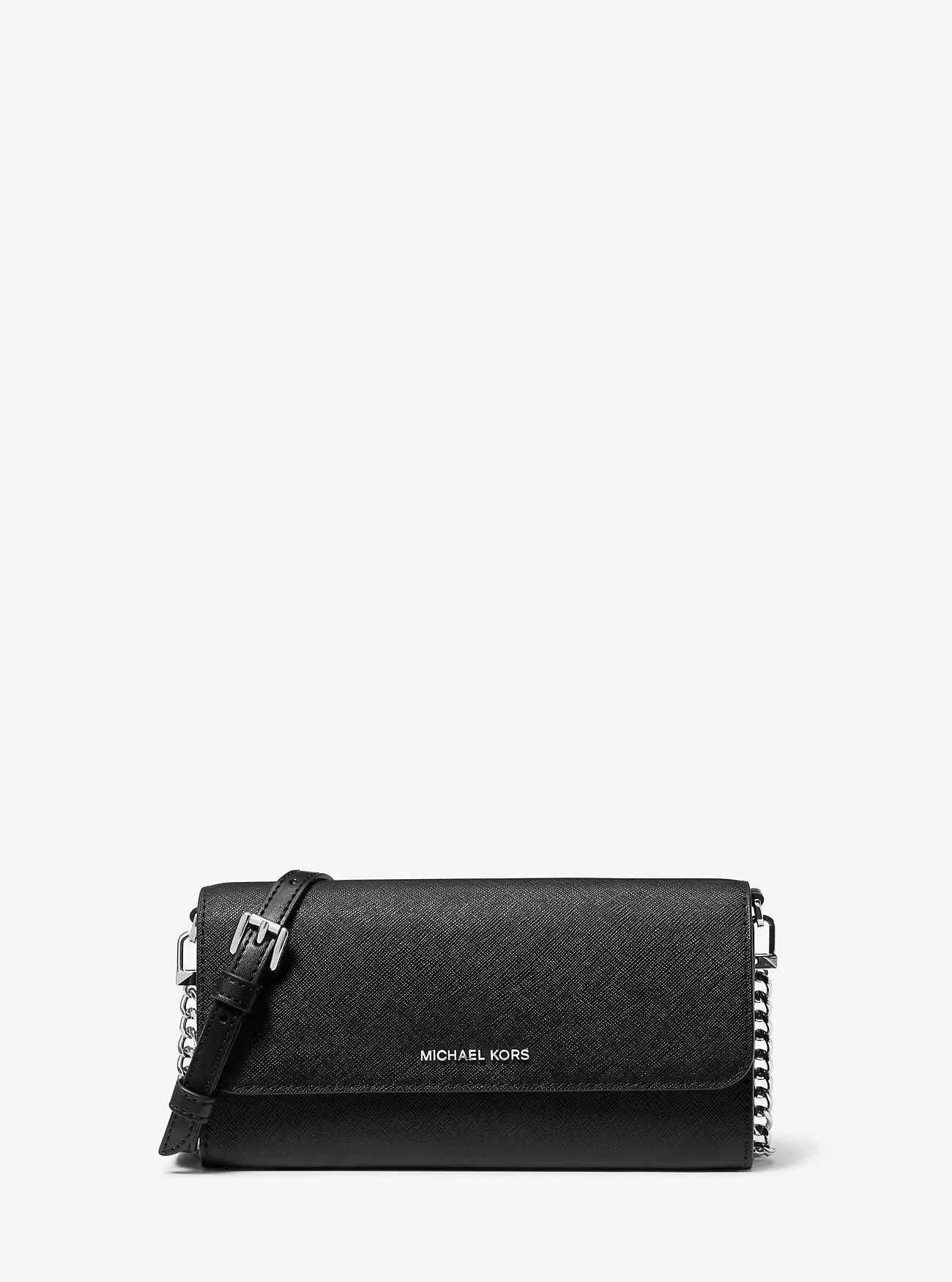 Große umwandelbare 2-in-1-Umhängetasche aus Saffiano-Leder von Jet Set