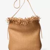 Handgewebte Hobo-Tasche aus Leder von Kiera