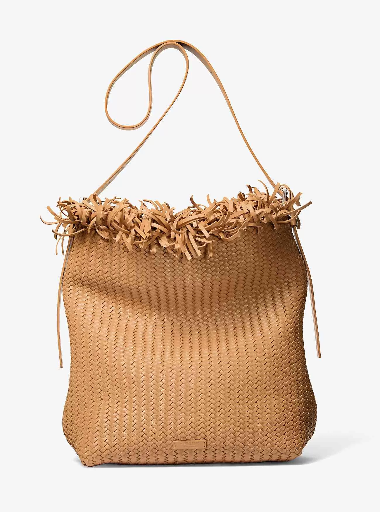 Handgewebte Hobo-Tasche aus Leder von Kiera